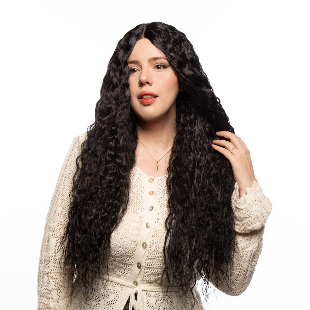 Black Long Curly HQ Synthetic Wig | 【Wig Cap Included】【250°F Heat Resistant】 | #41